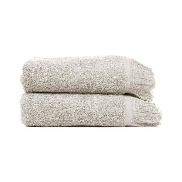 Комплект от 2 сиво-кафяви кърпи от 100% памук , 50 x 90 cm - Bonami Selection