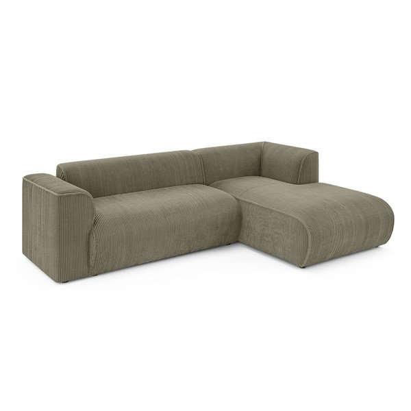 Зелен ъглов диван от рипсено кадифе (десен ъгъл) Merid  – Ropez-image-2