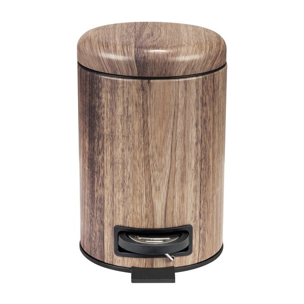 Кошче за отпадъци от педална стомана 3 л Acacia - Wenko-image-1