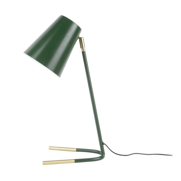 Зелена настолна лампа със златни детайли Noble - Leitmotiv