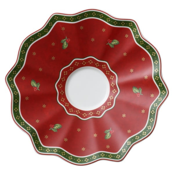 Червена порцеланова чиния с коледен мотив Villeroy & Boch, ø 16,5 cm - Villeroy&Boch