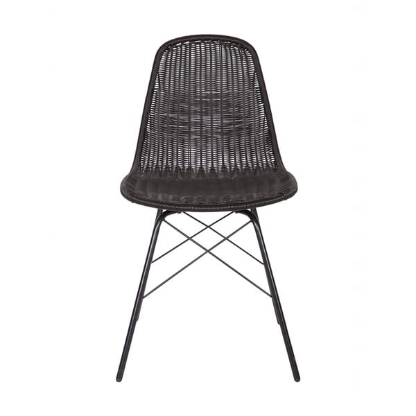 Комплект от 2 черни стола, подходящи за употреба на закрито и на открито Spun - BePureHome