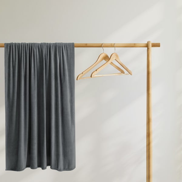 Тъмносиво одеяло от микрофибър , 200 x 220 cm Mic - DecoKing-image-4