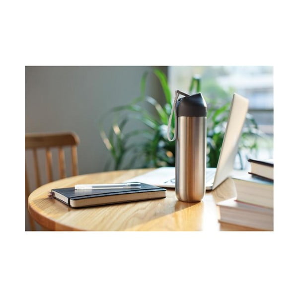 Сива бутилка за вода от неръждаема стомана XD Design Neva, 500 ml - XD Design-image-3