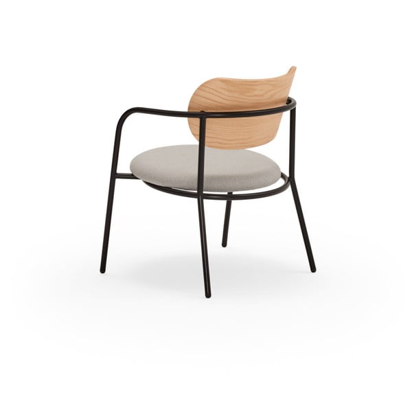 Сив трапезен стол в дъбов декор Eclipse - Teulat-image-3