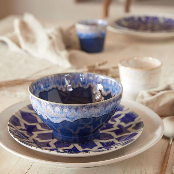 Сини керамични купички в комплект от 4 части ø 15 cm Latte - Costa Nova-image-1