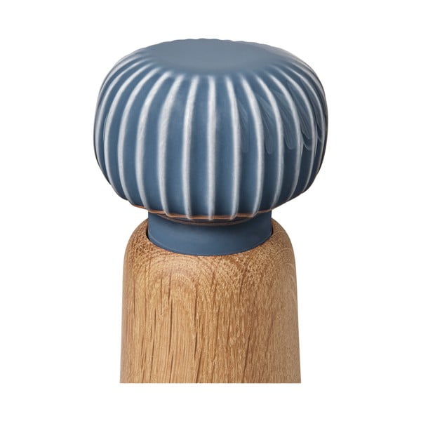 Мелничка за подправки от дъбово дърво с антрацитен детайл от порцелан Hammershoi, височина 13 см Hammershøi - Kähler Design-image-2