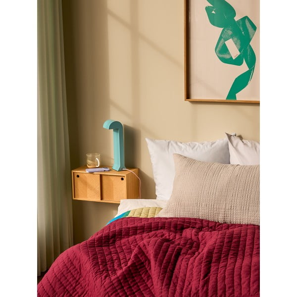 Синя LED затъмняваща се настолна лампа (височина 34 cm) Soothe – Hübsch-image-4