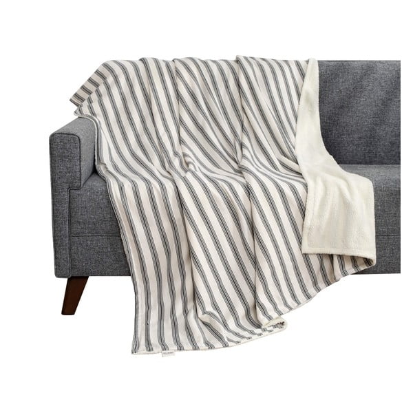 Бяло-антрацитно одеяло 150x190 cm Soren Wellsoft – Mijolnir