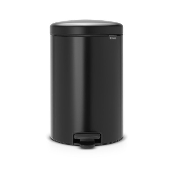 Матово черно стоманено кошче за боклук с педал 20 l NewIcon – Brabantia