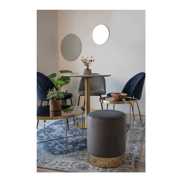 Светлосиви кадифени трапезни столове в комплект от 2 броя Geneve - House Nordic-image-4