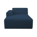 Тъмносин модулен диван от букле (ляв ъгъл) Roxy – Scandic