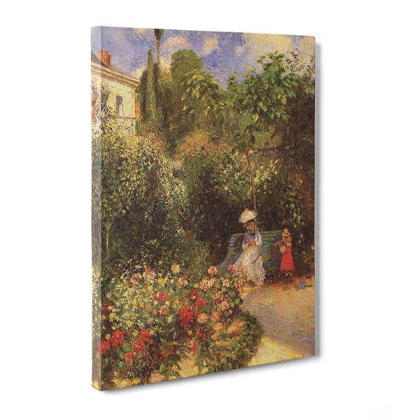 Obraz El Jardín de Pontoise - Camille Pissaro, 50x70 cm