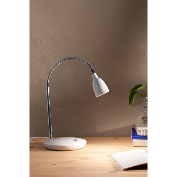 Бяла LED настолна лампа (височина 41,5 cm) Tulip – Markslöjd-image-1