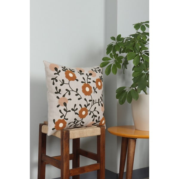 Ленена декоративна възглавница 43x43 cm Fulya – Mioli Decor-image-2