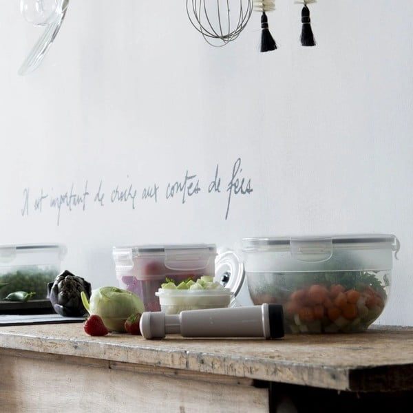 Комплект от 4 кутии за съхранение на храна и вакуумна помпа Flavia - Compactor-image-1