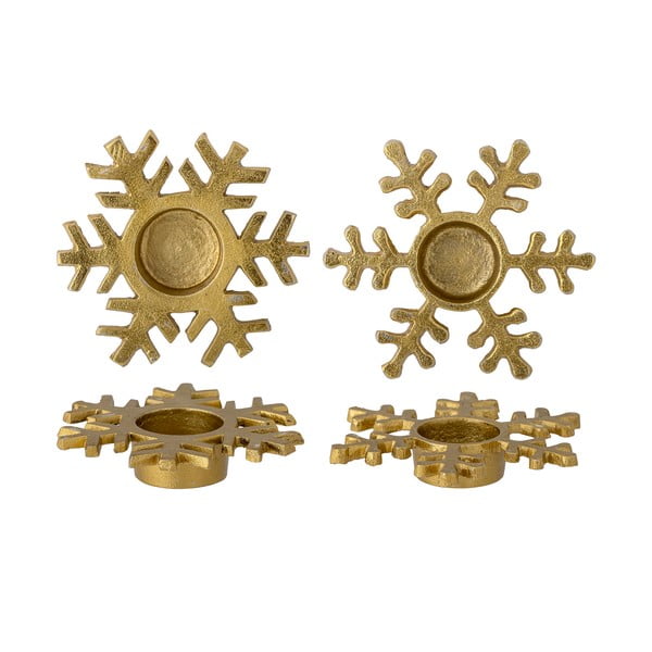 Метални свещници с коледен мотив в комплект от 2 Lisetta - Bloomingville-image-1