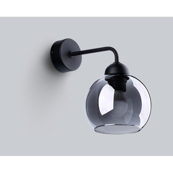 Черна стенна лампа ø 15 cm Grande – Sollux-image-3