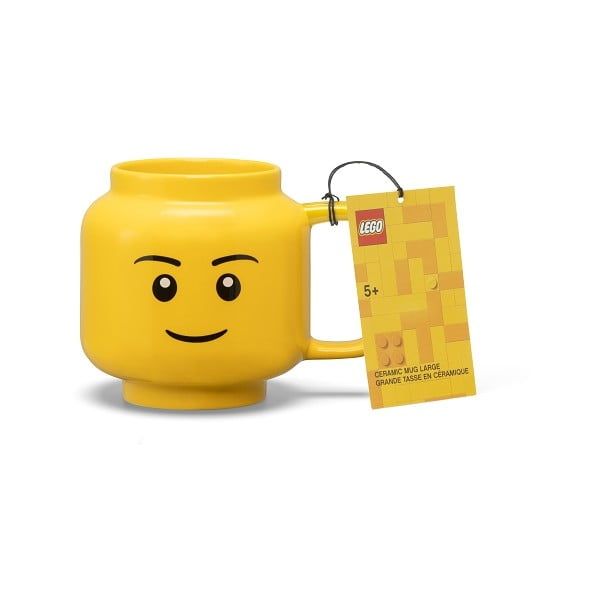Жълта керамична бебешка чаша 530 ml Head - LEGO®-image-3