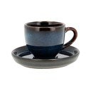 Черна/синя керамична чаша за еспресо 70 ml Gastro Dark Blue/Black – Bitz
