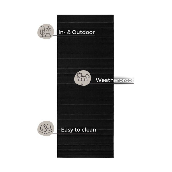 Черна бягаща пътека за открито , 80 x 300 cm Sunshine - Hanse Home-image-4