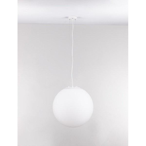 Бяло стъклено висящо осветително тяло ø 50 cm Nevoso – Nova Luce-image-2