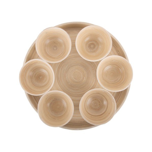 Бамбуков комплект за сервиране в естествен цвят ø 32 cm Puro – PT LIVING-image-2
