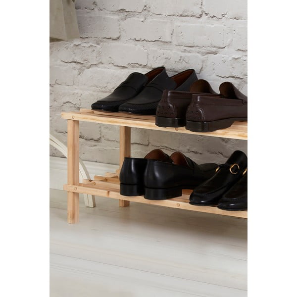 Стойка за обувки от масивна ела в естествен цвят – Premier Housewares-image-4