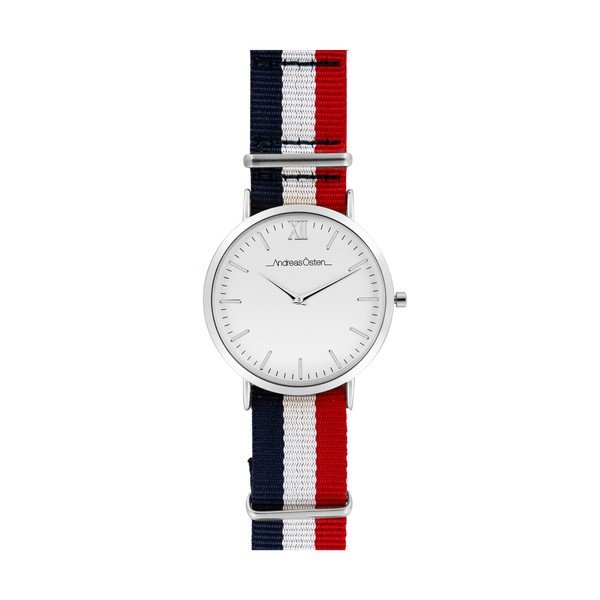 Pánské hodinky s modročervenobílým páskem Andreas Östen Trico Lungo II