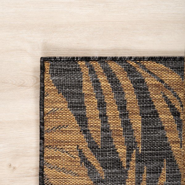 Черен/кафяв кръгъл килим за открито и закрито ø 160 cm Mira 1451 – Ayyildiz Carpets-image-2