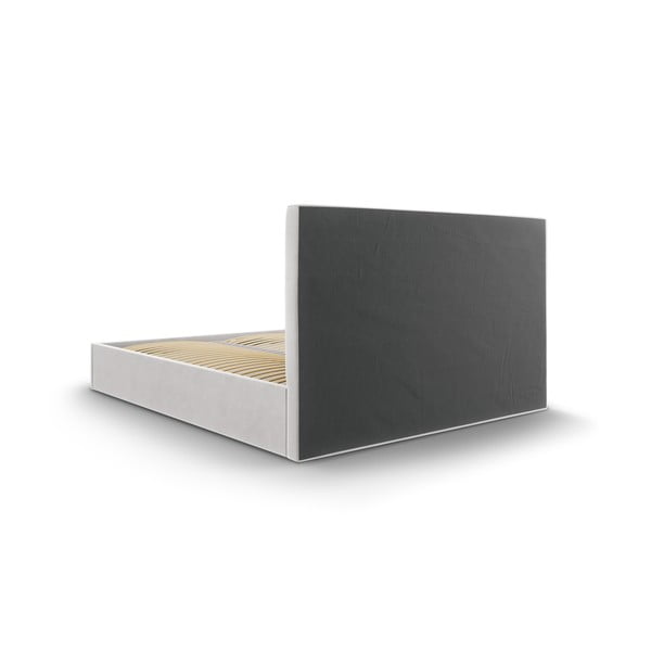 Светлосиво кадифено двойно легло , 160 x 200 cm Juniper - Mazzini Beds-image-4