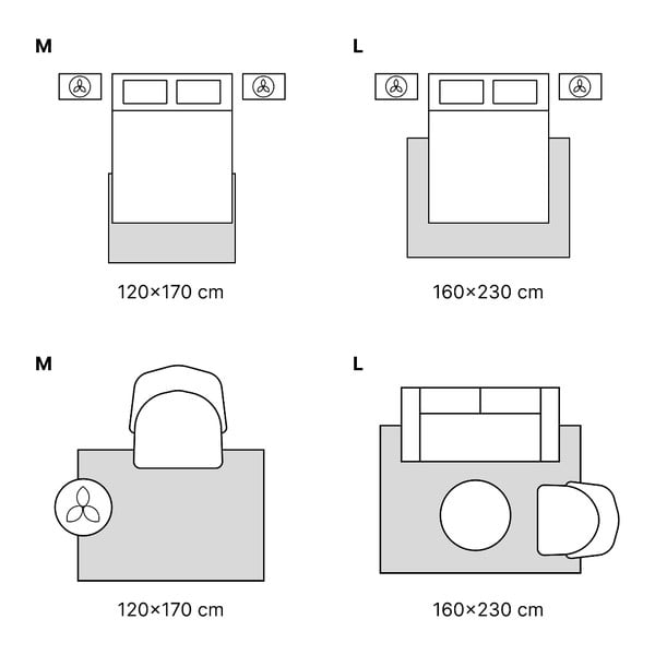 Бежов килим 140x200 cm Mabel – Universal-image-3