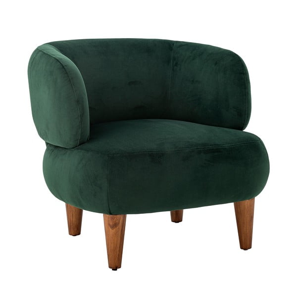 Тъмнозелено кадифено кресло крило Ruperta – Bloomingville