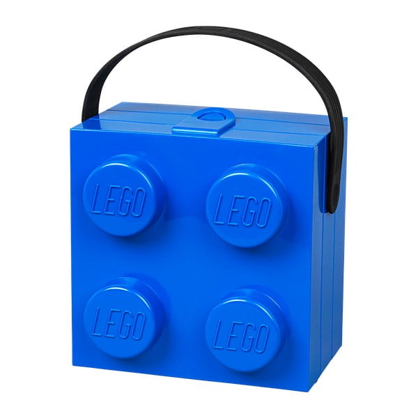 Синя кутия за съхранение с дръжка - LEGO®