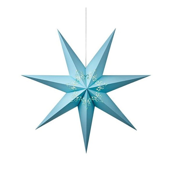 Svítící hvězda Kandy Light Blue, 75 cm