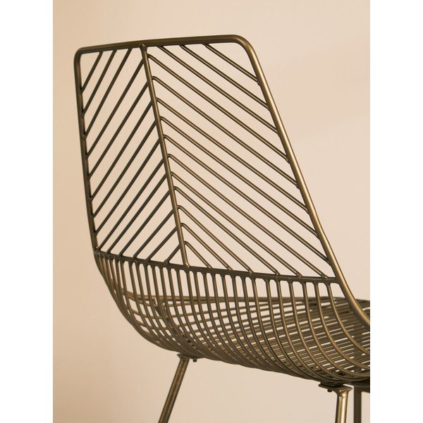 Метален трапезен стол в бронзов цвят District – Premier Housewares-image-4