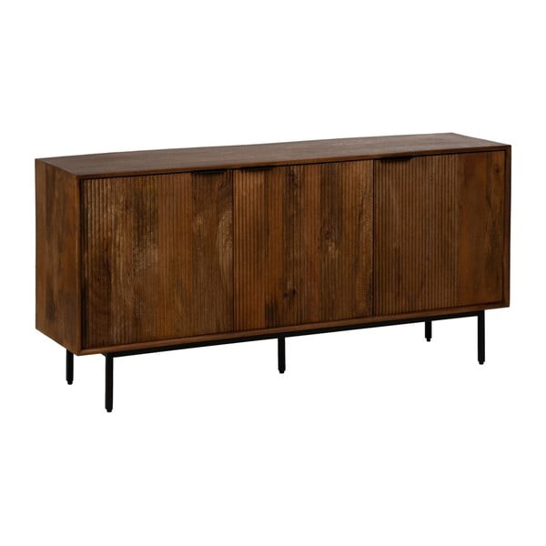 Кафяв скрин от масивно манго 160x78x40 cm Sagara – Ixia