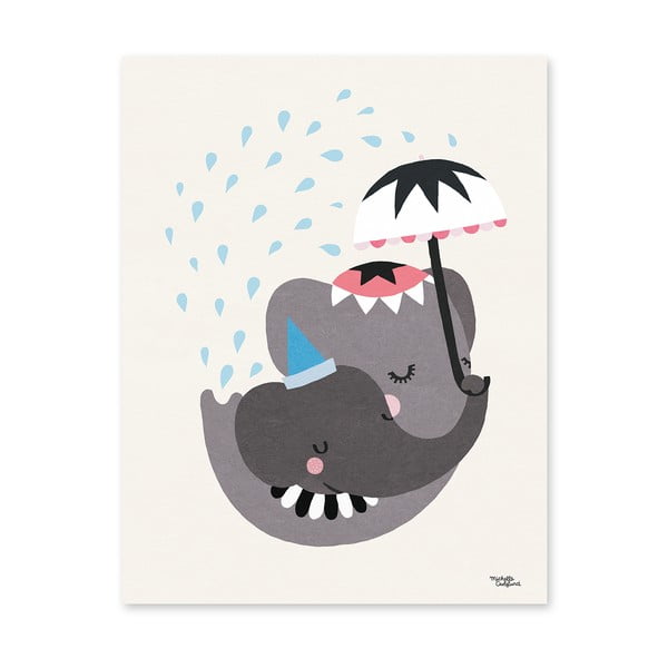 Plakát Michelle Carlslund Elephant Love, 30 x 40 cm