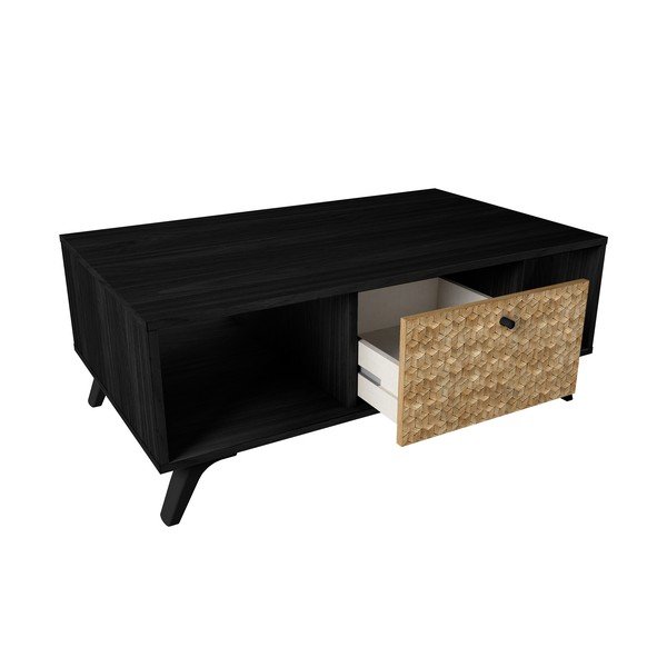 Черна масичка за кафе 60x100 cm Hanoi - Marckeric-image-4