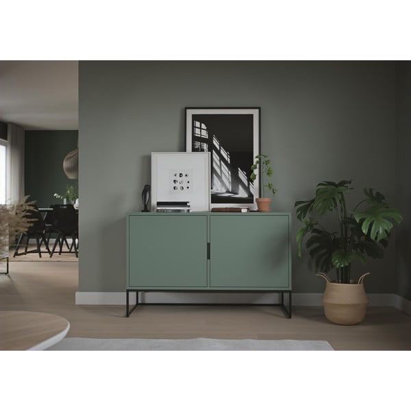 Зелен бюфет с черни метални крака Lipp - Tenzo-image-1