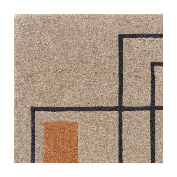 Вълнен килим в бежово и тухлено 120x170 cm Reef - Asiatic Carpets-image-2