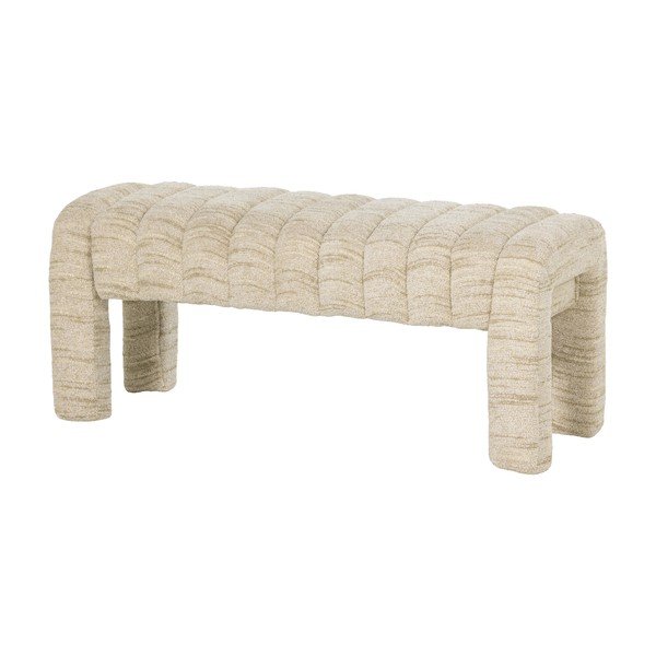 Бежова подплатена пейка от прежда с примки от букле Frex – WOOOD-image-2