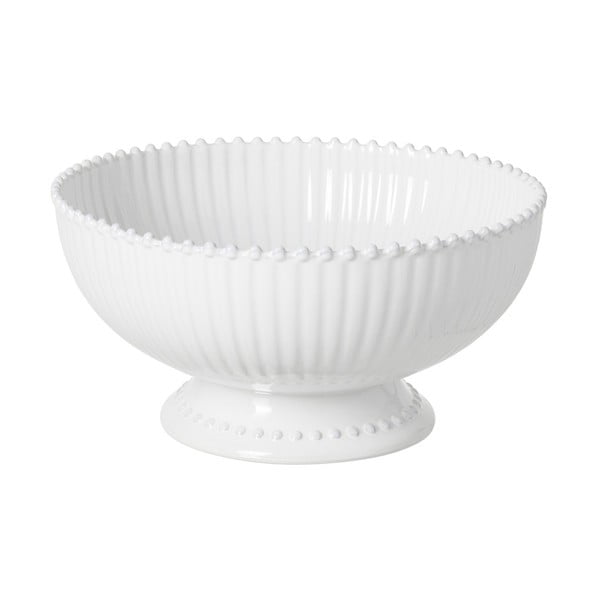 Бяла керамична купа на краче Перла, ⌀ 32 cm - Costa Nova