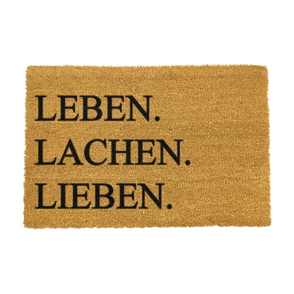 Изтривалка Leben Lachen Liben, 40 x 60 cm - Artsy Doormats