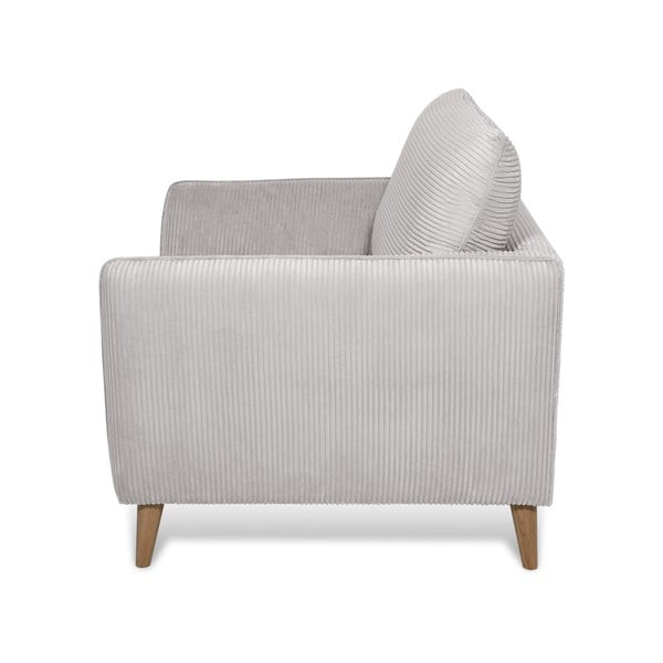 Светлосиво кресло от рипсено кадифе Paris – Scandic-image-3