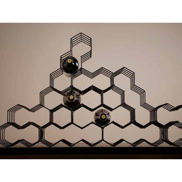 Метална стойка за вино за 5 броя бутилки Rocks – Zone-image-1