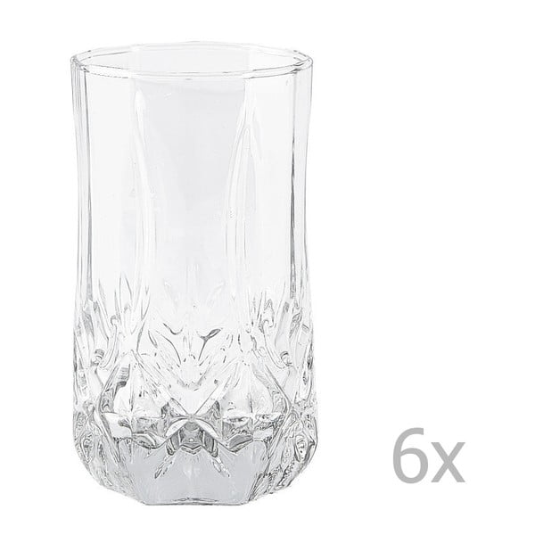 Комплект от 6 чаши Стъклени, 240 ml - KJ Collection