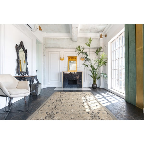 Бежов вълнен килим 170x240 cm Archie beige – Agnella-image-1