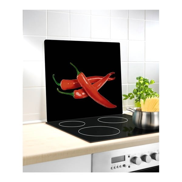 Стъклено покритие за стена Peperoni, 50 x 56 cm Hot Peperoni - Wenko-image-1
