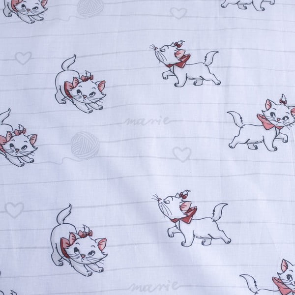 Бяло памучно детско спално бельо 100x135 cm Marie Cat "Bow" – Jerry Fabrics-image-4